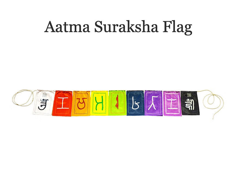Spiritual Meaning of 9 Colours in Jain Aatma Suraksha Flag