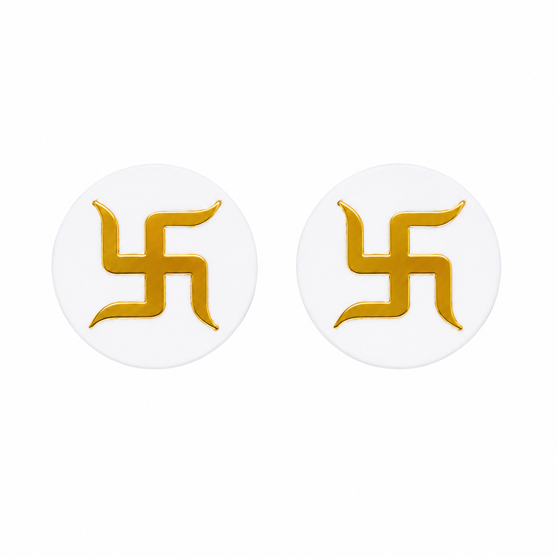 White swastik