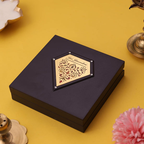 3D Adinath with Sthapna Box – Jain Yantra Spiritual Gift Box for Home Mandir