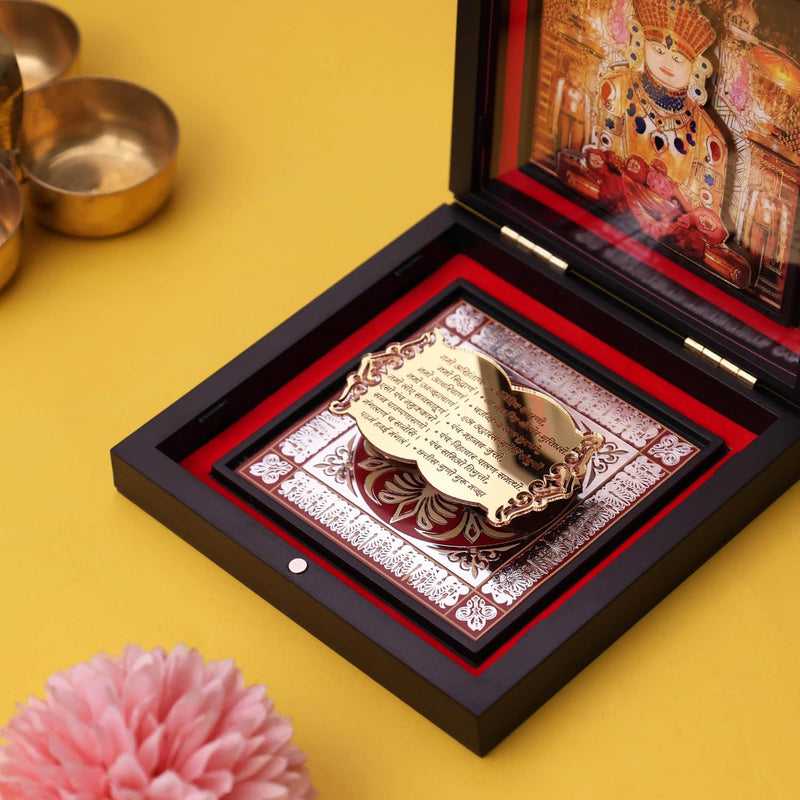 3D Adinath with Sthapna Box Jain Yantra