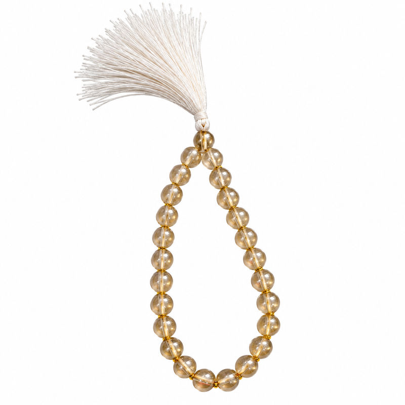 27 Beads Golden Jain Mala for Navkar Mantra Jaap and Pooja