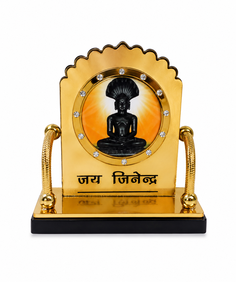 Jain Sattva Parshwanath Bhagwan Decorative Stand for Home Temple Office Desk Shop Counter and Meditation Space