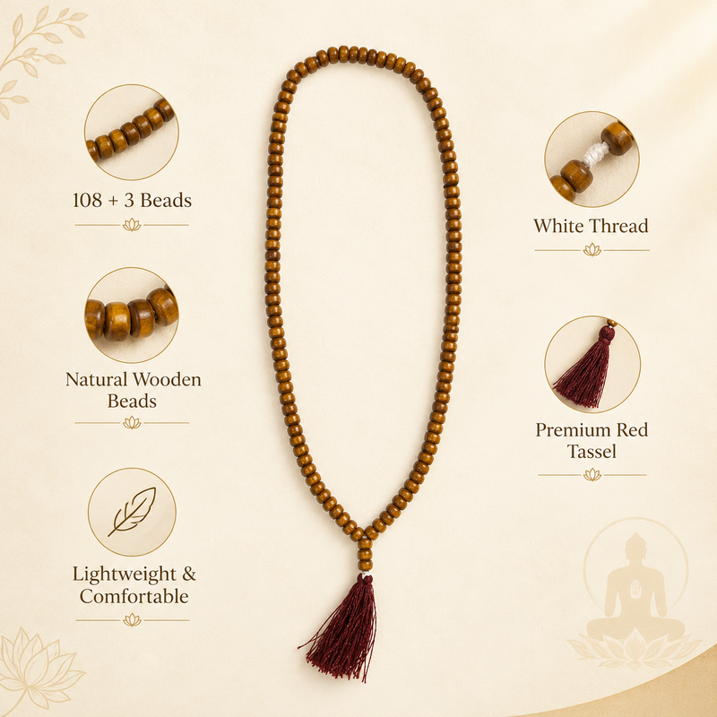 108 Manke Jain Mala for Navkar Mantra Jaap and Pooja