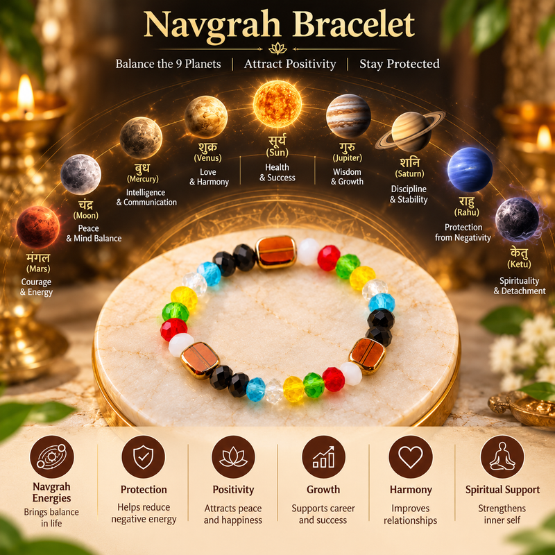 Jain Navgrah Bracelet for Daily Spiritual Wear