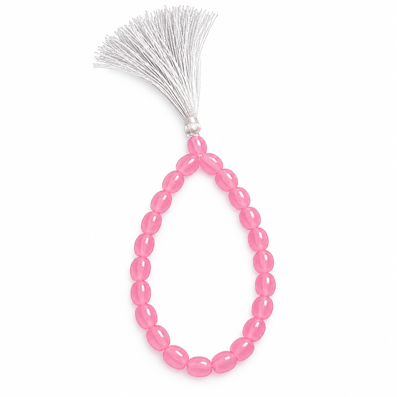 27 Beads Pink Jain Mala for Navkar Mantra Jaap and Pooja